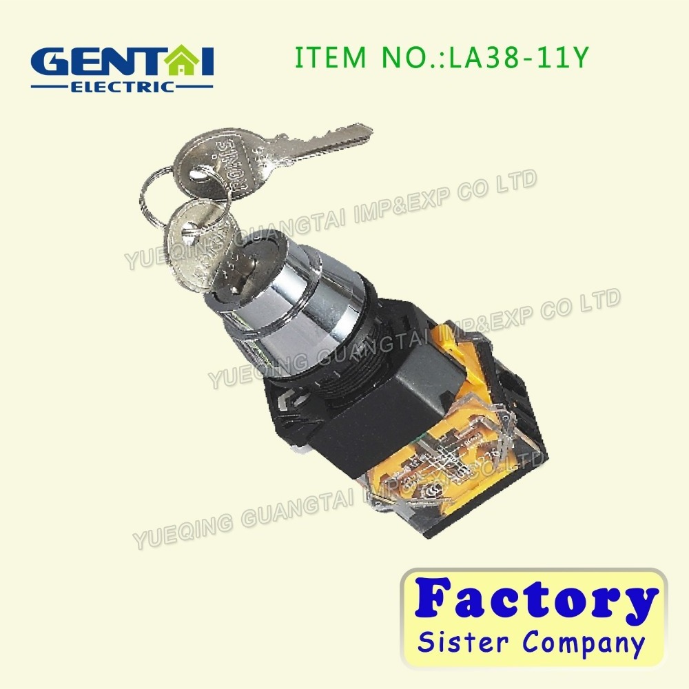 High Quality Universal LA38 NC NO selector two three positions handle rotary changeover cam switch