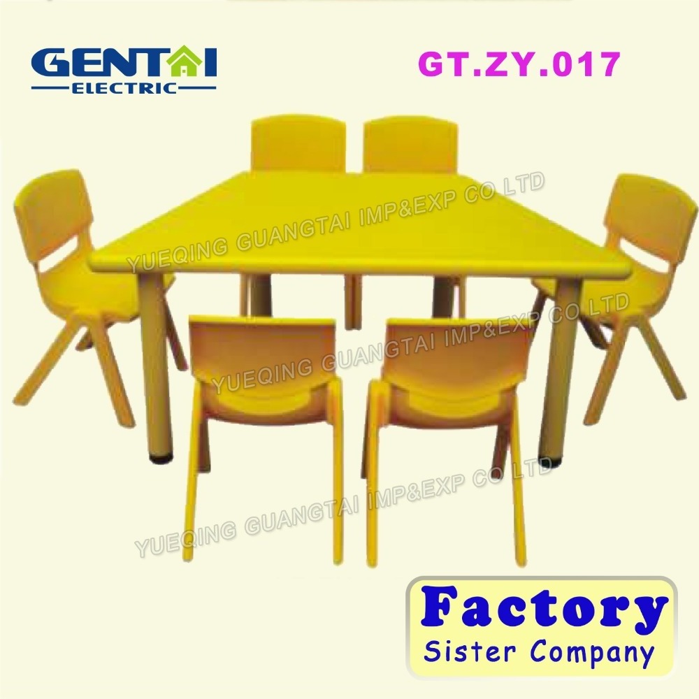 wholesale price folding plastic children table and chairs for nursery furniture, kids table and chairs for kindergarten