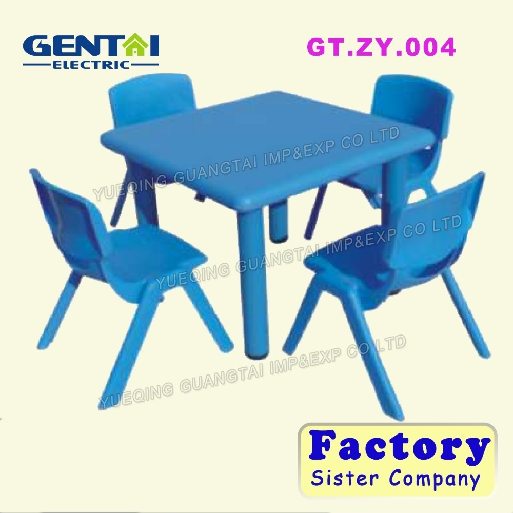 wholesale price folding plastic children table and chairs for nursery furniture, kids table and chairs for kindergarten