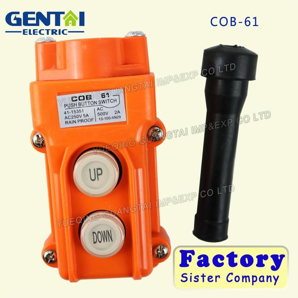 High Quality COB-61 Up Down Pushbutton Crane Hoist Switches