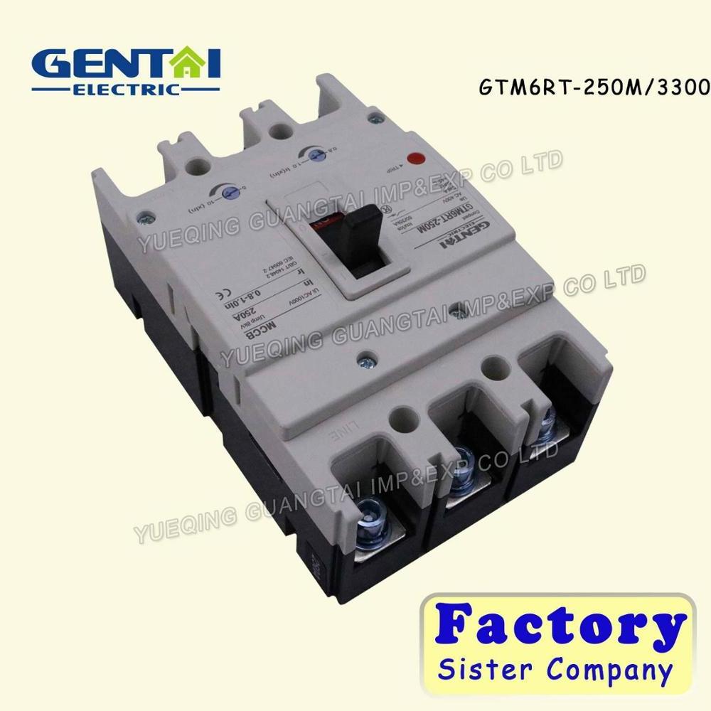 High Quality 3P 4P 160A 250A MCCB Thermomagnetic Adjustable Type Moulded Case Circuit Breaker