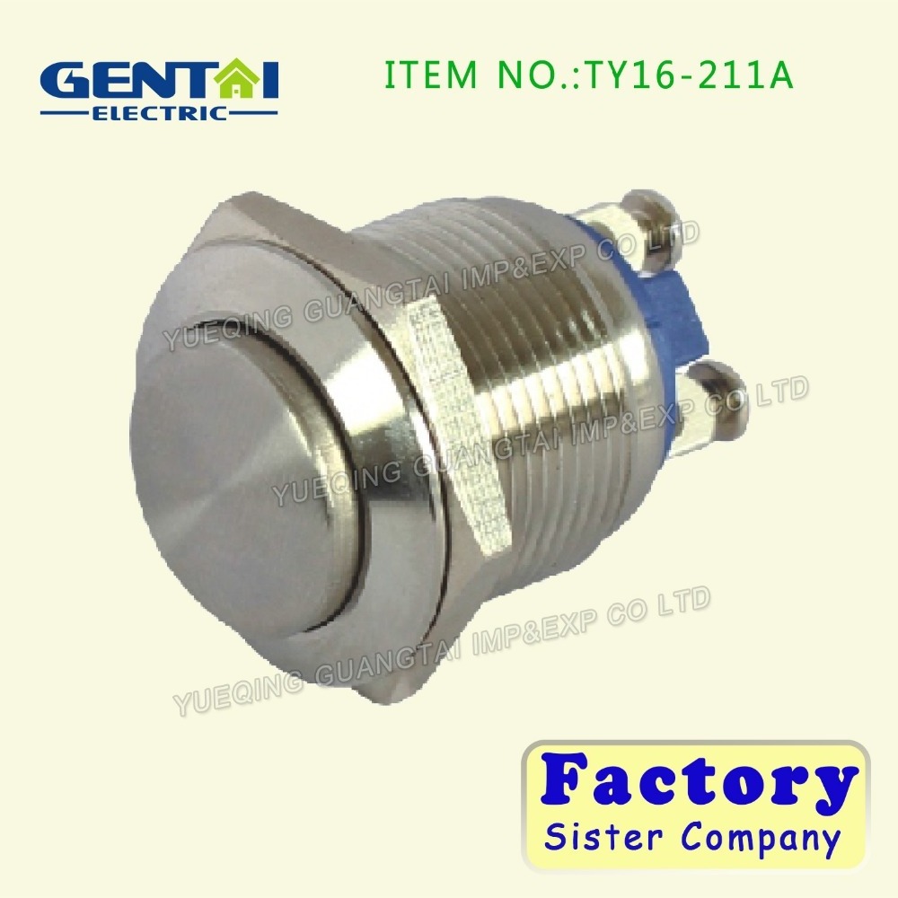 High Quality Industrial 2 4 6 pin Mini metal push button switch 12V 24V 12mm on off pushbutton switch