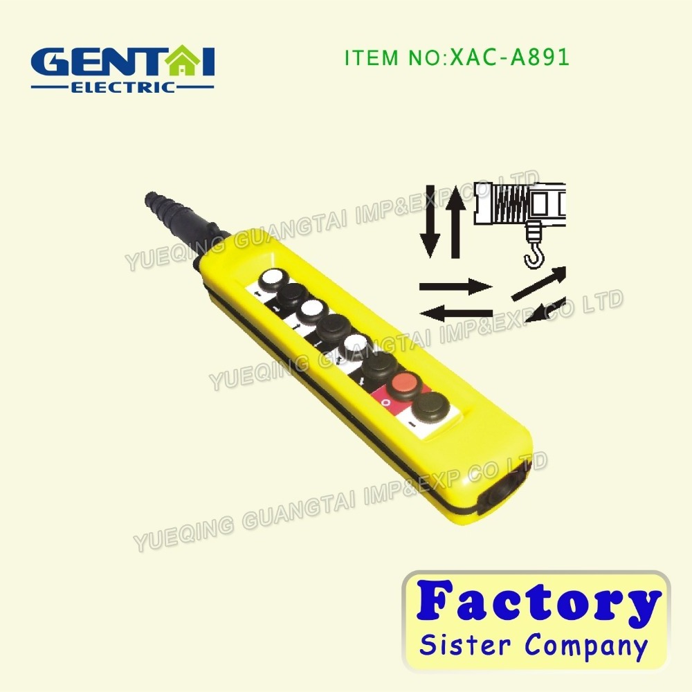 High Quality XAC-A691 XAC-671 XAC-6913 Waterproof Crane Hoist PENDANT Control STATION push button Switch