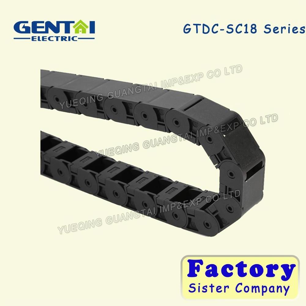 High Quality 18*25mm Protective Nylon Semi-Enclosed Open Inside Type cable carrier Towline Drag Chain