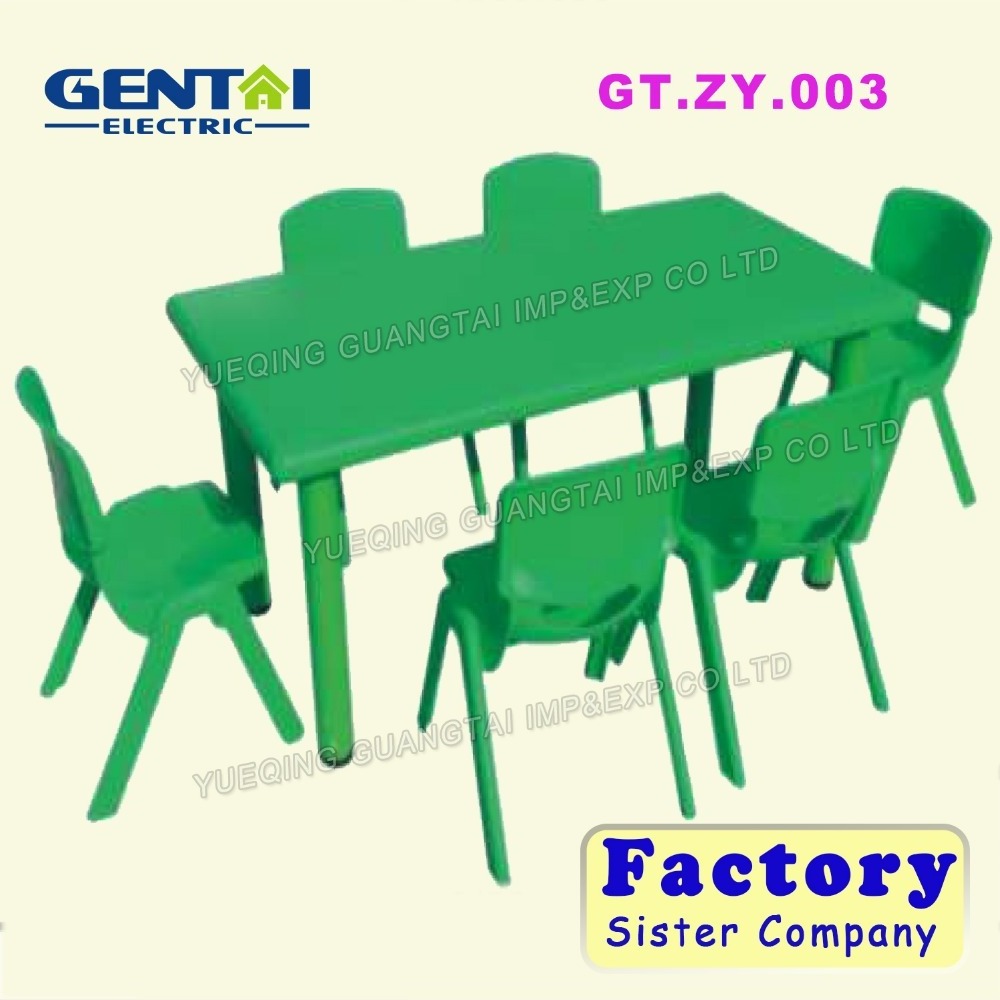 wholesale price folding plastic children table and chairs for nursery furniture, kids table and chairs for kindergarten