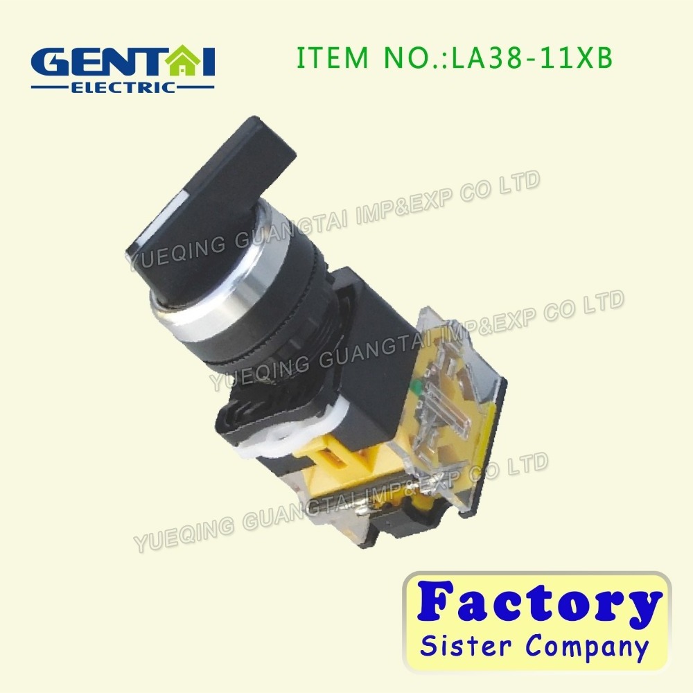 High Quality Universal LA38 NC NO selector two three positions handle rotary changeover cam switch