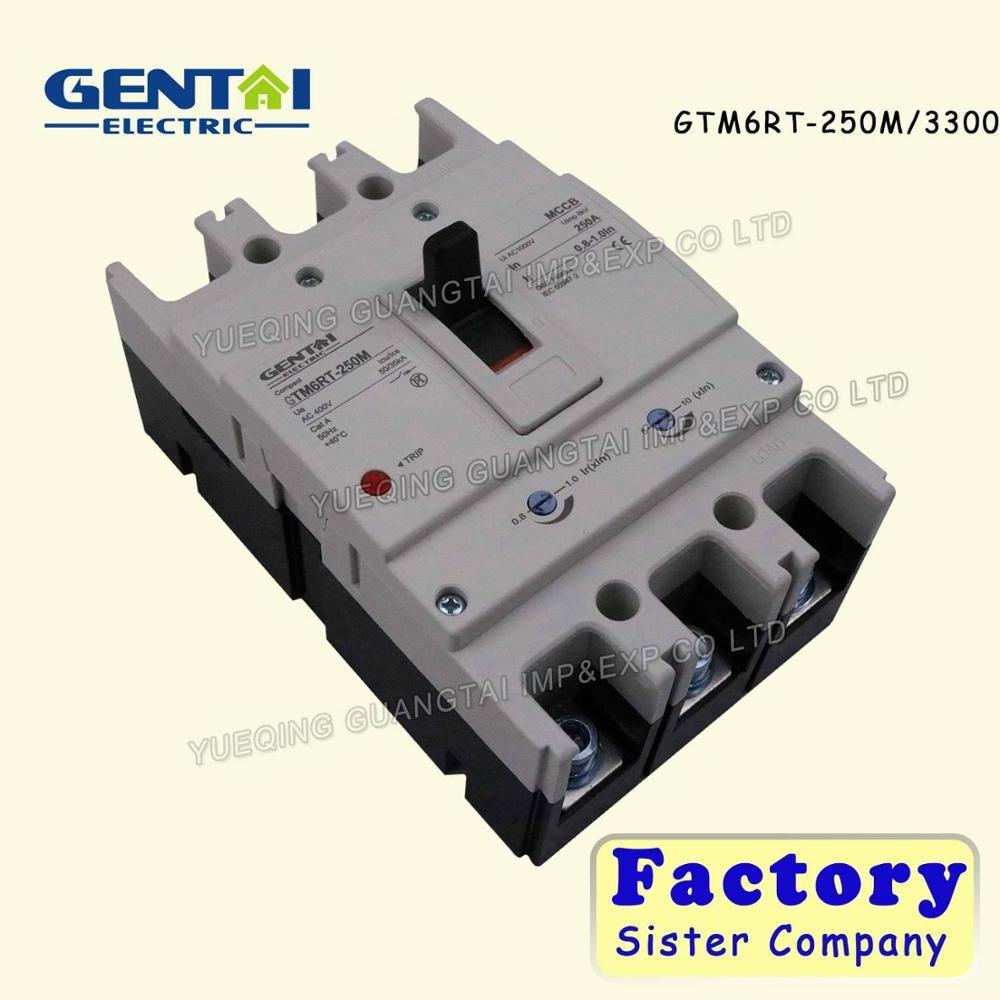 High Quality 3P 4P 160A 250A MCCB Thermomagnetic Adjustable Type Moulded Case Circuit Breaker