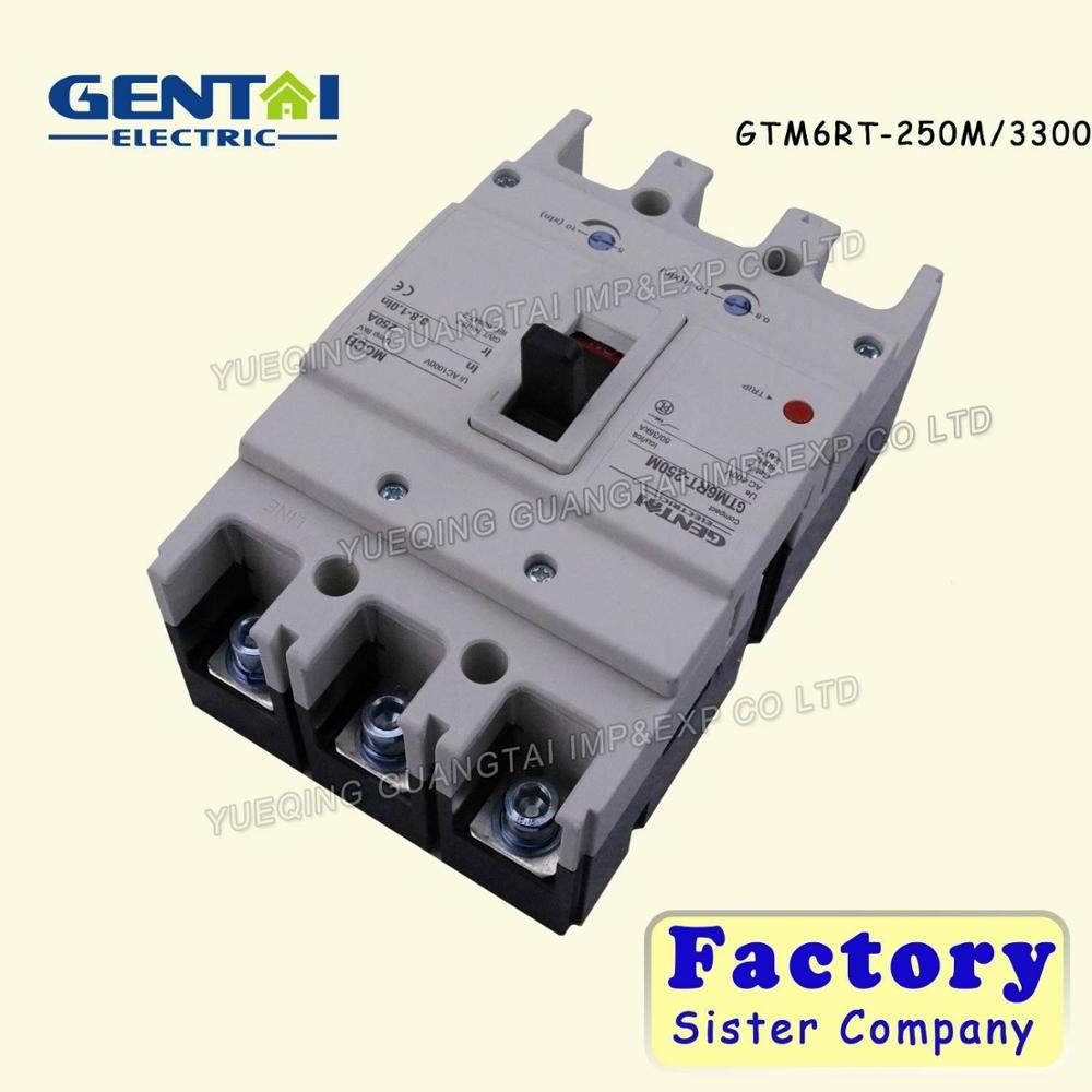 High Quality 3P 4P 160A 250A MCCB Thermomagnetic Adjustable Type Moulded Case Circuit Breaker