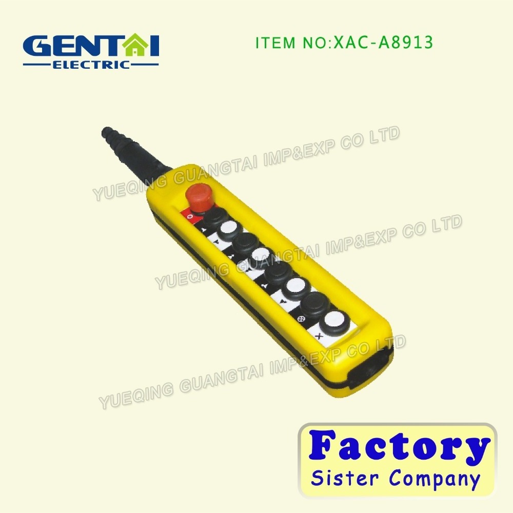 High Quality XAC-A691 XAC-671 XAC-6913 Waterproof Crane Hoist PENDANT Control STATION push button Switch