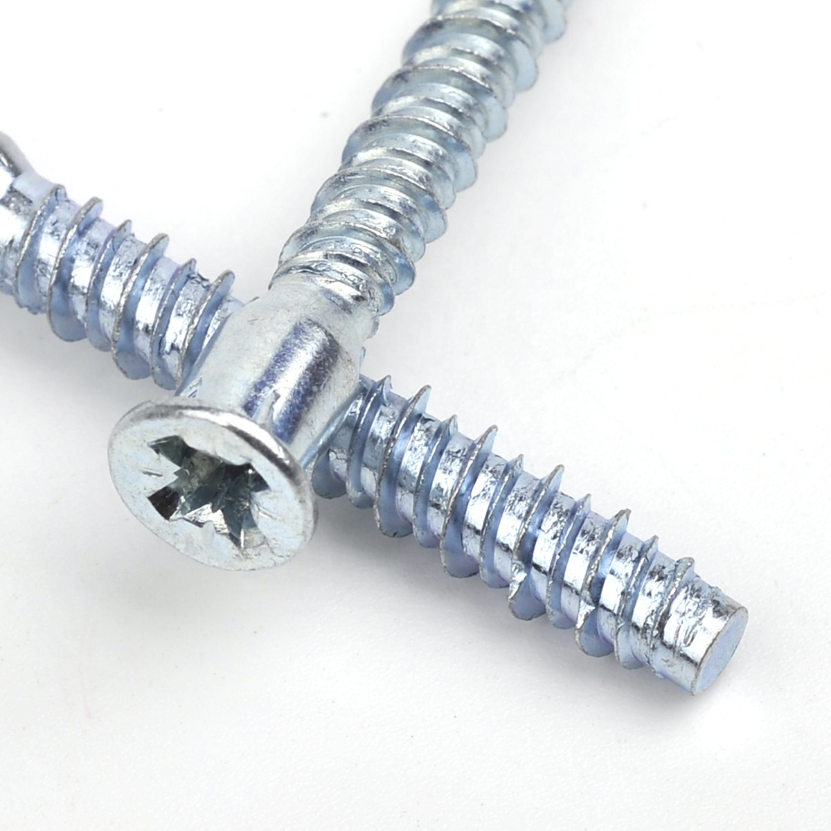 CSK PZ flat head deep hole Confirmat Screw for furniture  class4.8 steel bolt with zinc high quality fitting