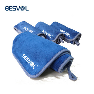 Besvol Car Wash Cleaning Cloth 800 gsm Double Color Design Thicken Double Sided Car drying Detailing Microfiber Towel