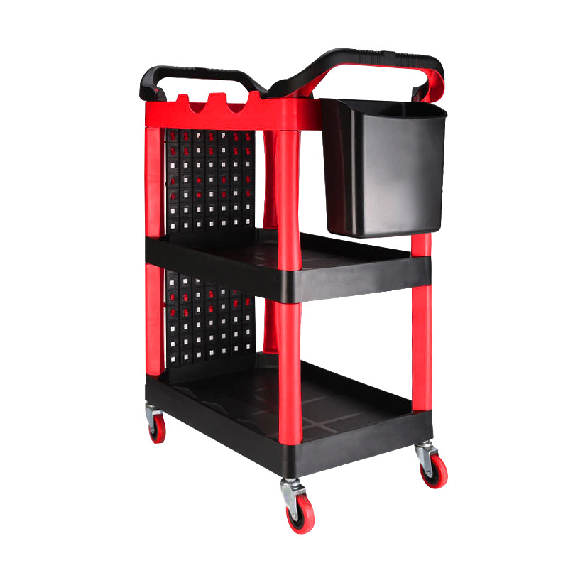 Car detailing tool multi-purpose plastic cart trolley cleaning cart beauty of car wash