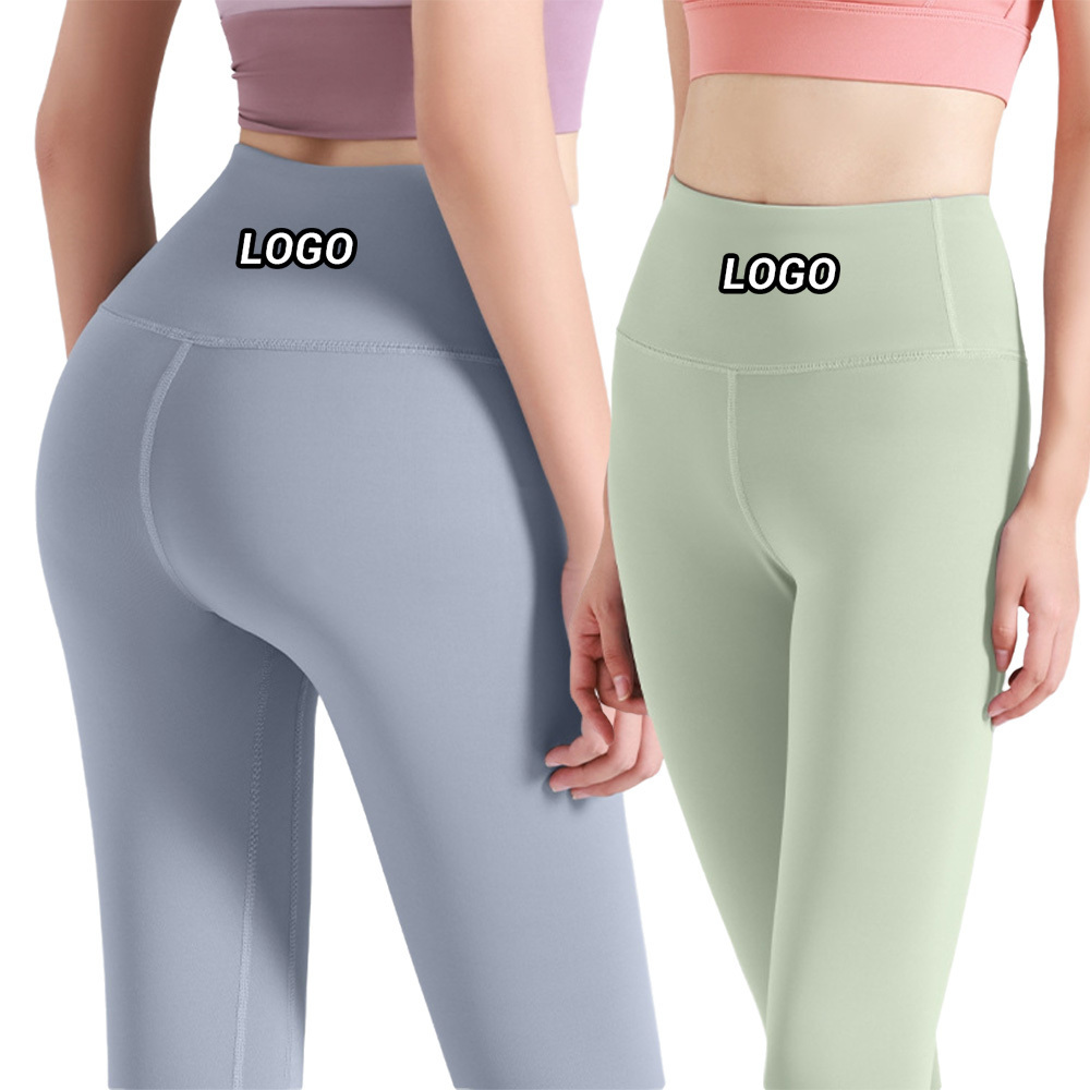 Free Sample Soft Breathable Buttock Compression Tight Lift Buttock Sports Running Fitness High Waist Bottom Women Yoga Pants