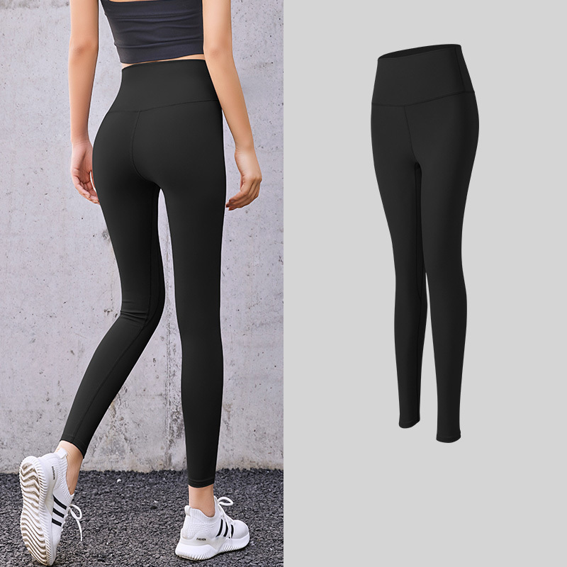 Free Sample Soft Breathable Buttock Compression Tight Lift Buttock Sports Running Fitness High Waist Bottom Women Yoga Pants