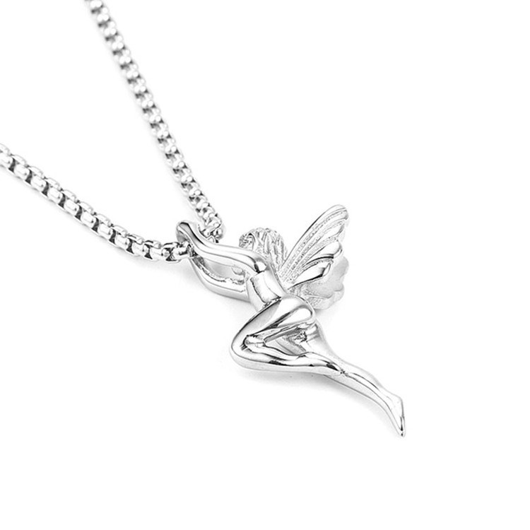 2021 New Design Lovely Guardian Angel Necklace For Girls