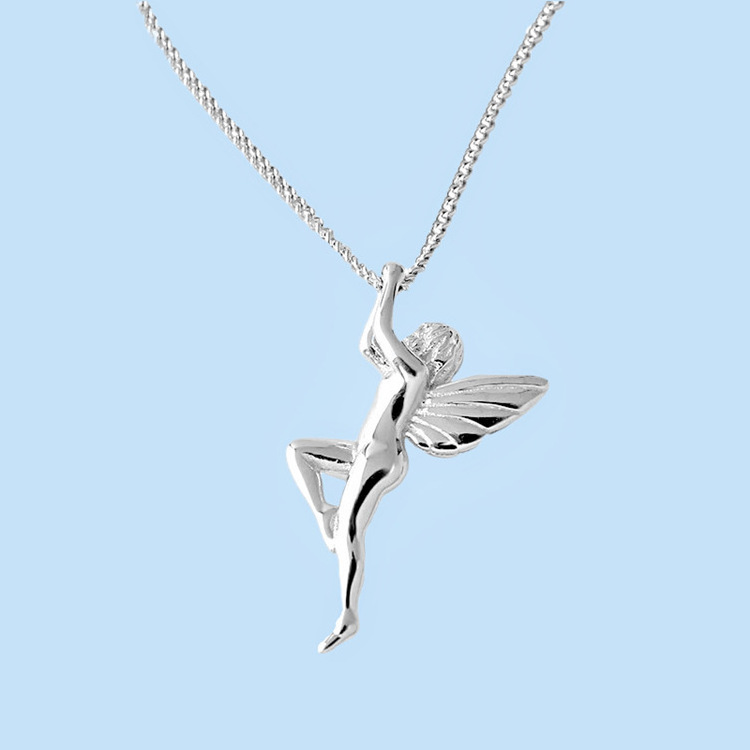 2021 New Design Lovely Guardian Angel Necklace For Girls