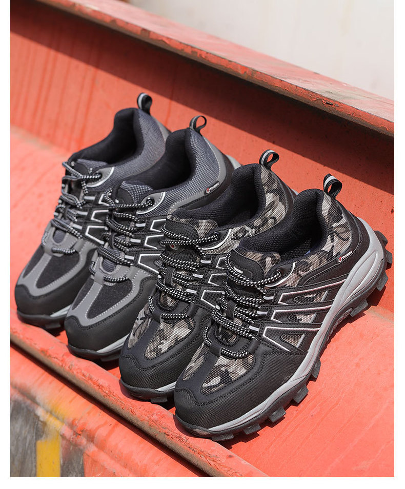 New trend mountaineering shoes anti-smash, anti-puncture, MD sole labor protection shoes for men outdoor climbing shoes