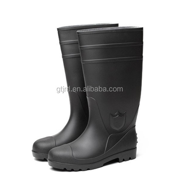 Steel toe cap boots Anti-slip Safety Waterproof PVC Working Chemical rain Boots Industrial work Safety Shoes