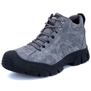 Composite Toe Genuine Leather Waterproof Men Safety Work Shoes Boots