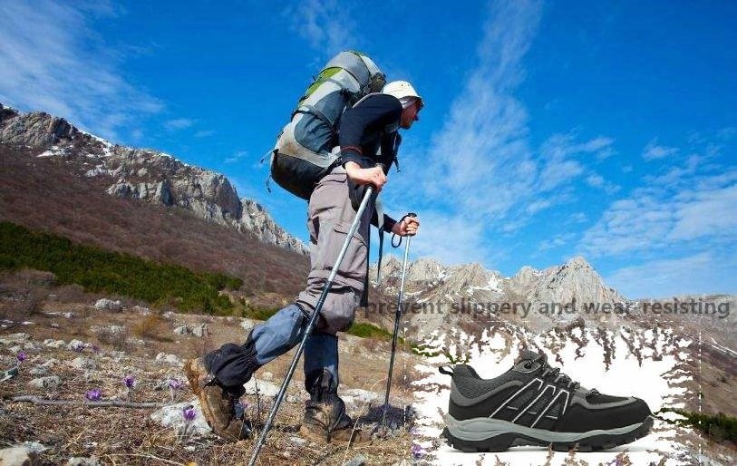 New trend mountaineering shoes anti-smash, anti-puncture, MD sole labor protection shoes for men outdoor climbing shoes