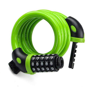 Bicycle Lock Anti-Theft Security 5 Digit Code Combination Lock Steel Wire Cable