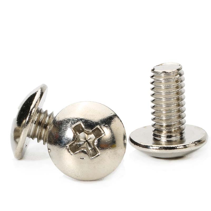 Stock A2-70 304 Stainless Steel M3 M4 M5 M6 Phillips Mushroom Umbrella DIN Truss Head Machine Screws