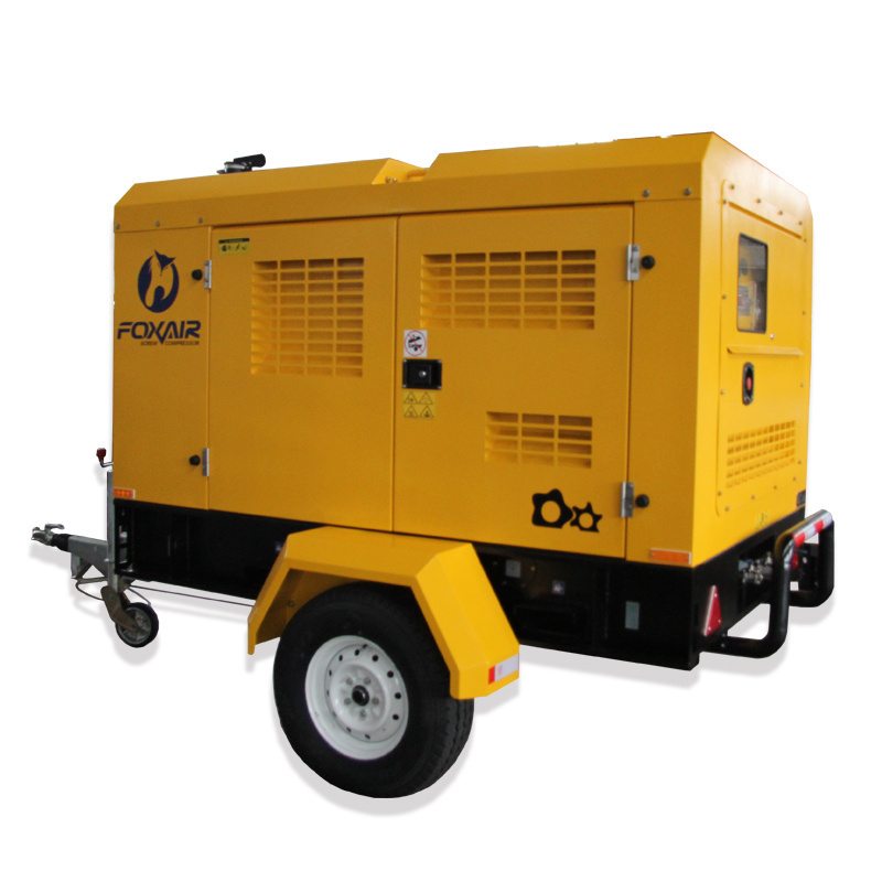 GTL factory supplied mobile air compressor and diesel compressor from 55CFM to 1250CFM by use Cummins engine\Perkins engine