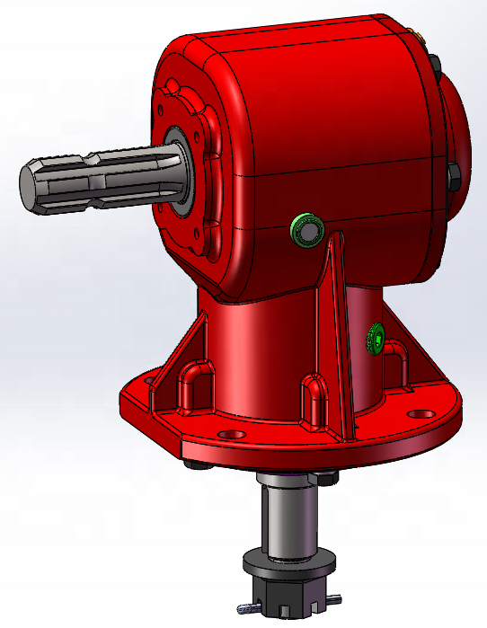 GTM 60HP Right Angle 90 degree Pto 540 Rpm Agriculture Farm Tractor Tillers Cultivator Rotary Lawn Mower Bevel Gearbox