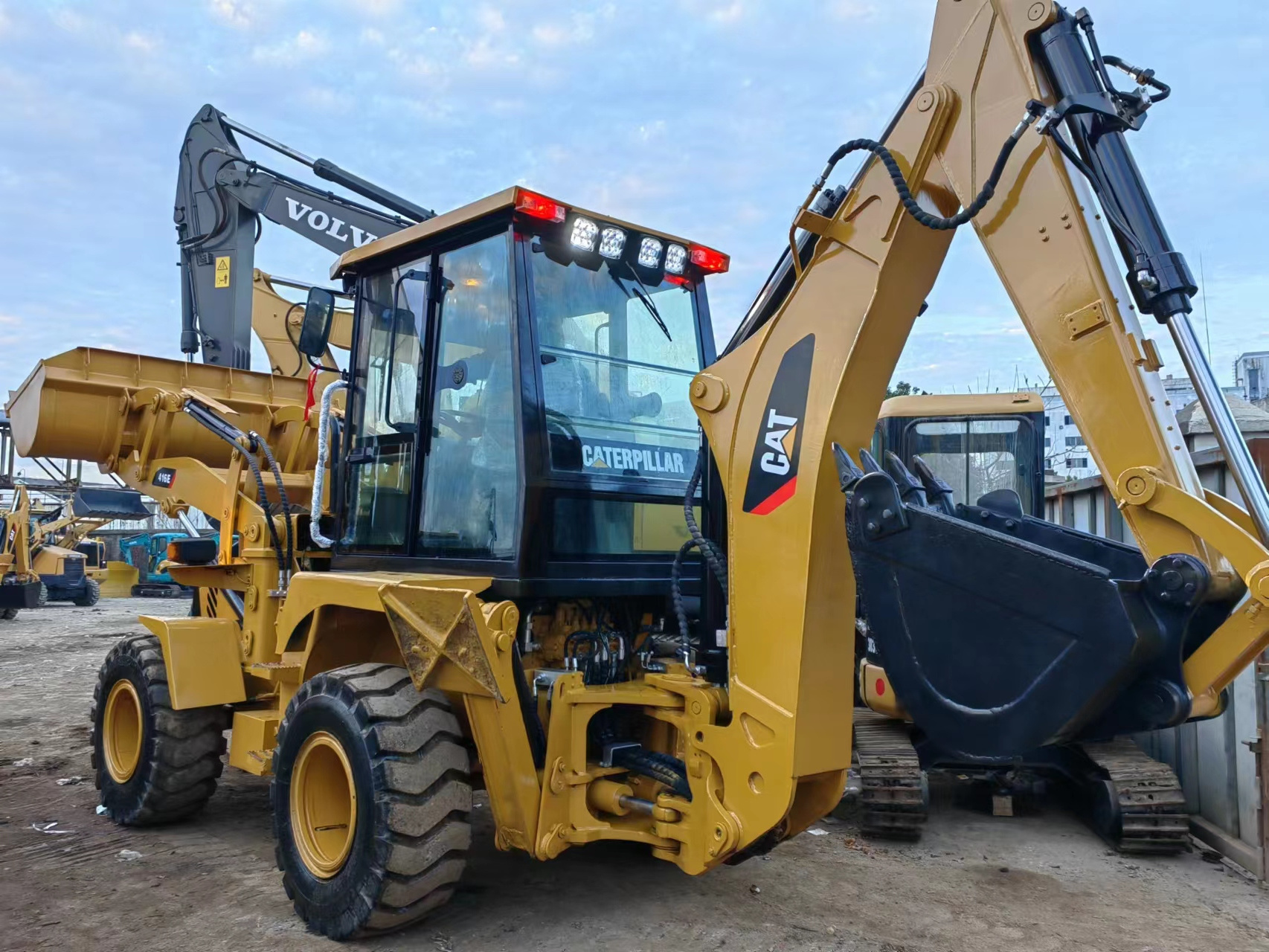 Construction machine Japan Caterpillar CAT backhoe wheel loader used CAT 416E 420F 420F2 for sale