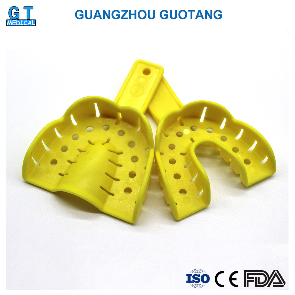 colorful dental plastic autoclave teeth tray/dental Impression Tray