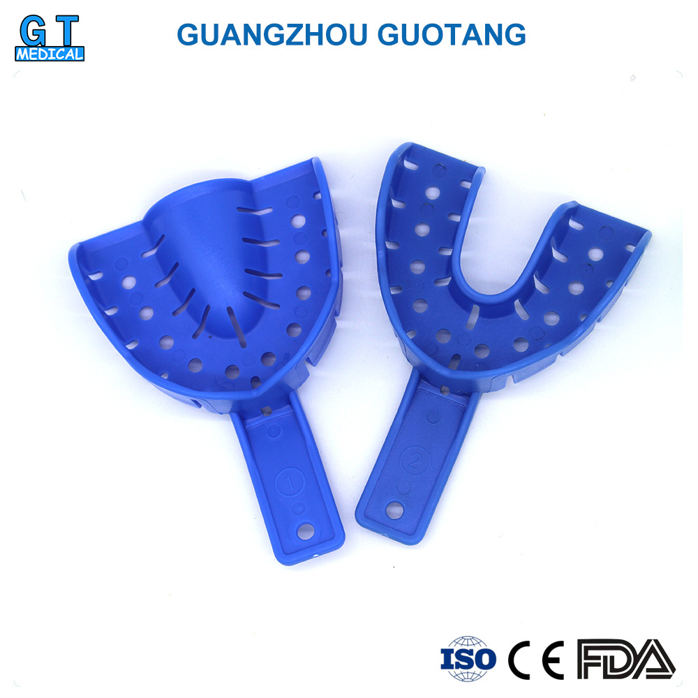 colorful dental plastic autoclave teeth tray/dental Impression Tray