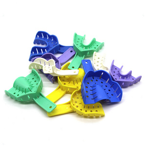 colorful dental plastic autoclave teeth tray/dental Impression Tray