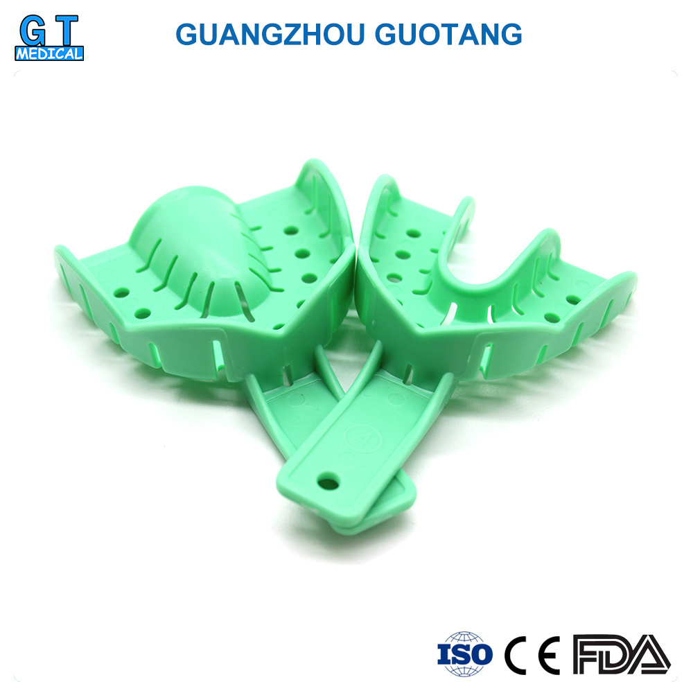 colorful dental plastic autoclave teeth tray/dental Impression Tray