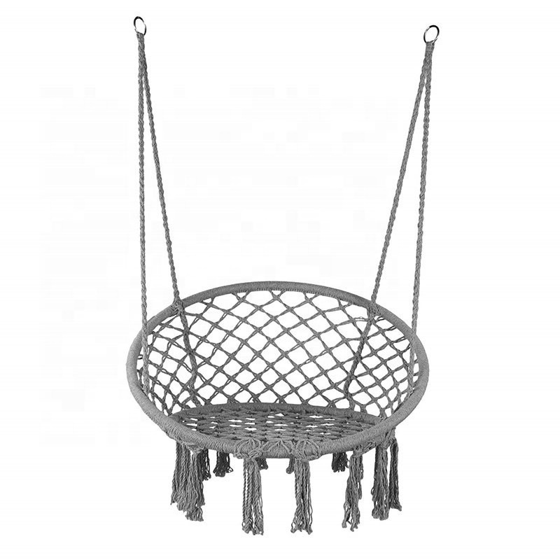 2020 Hanging Cotton Rope Macrame Hammock ceiling Swing Chair macrame swing chair