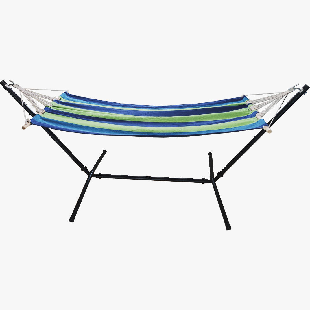 Stainless steel iron pipe hammock with stand Outdoor Camping Hammock