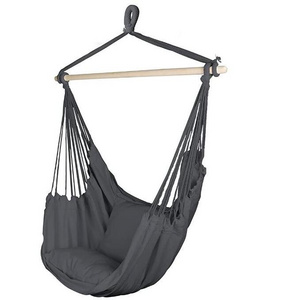 Hammock chair hanging rope swing 2seat cushions included.hanging swinging seat chair