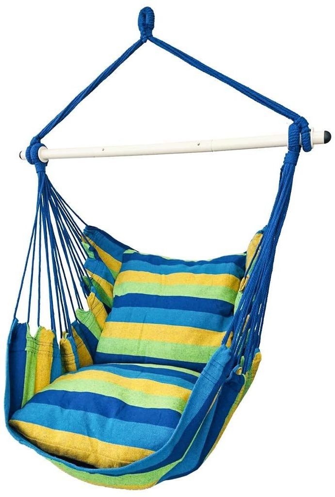 2021 AMZ popular product Outdoor furniture Garden swing seat Sensory swing with 2 Pillows