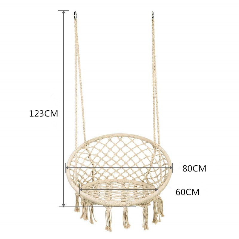 modern hanging pod swing chair macrame swing chair