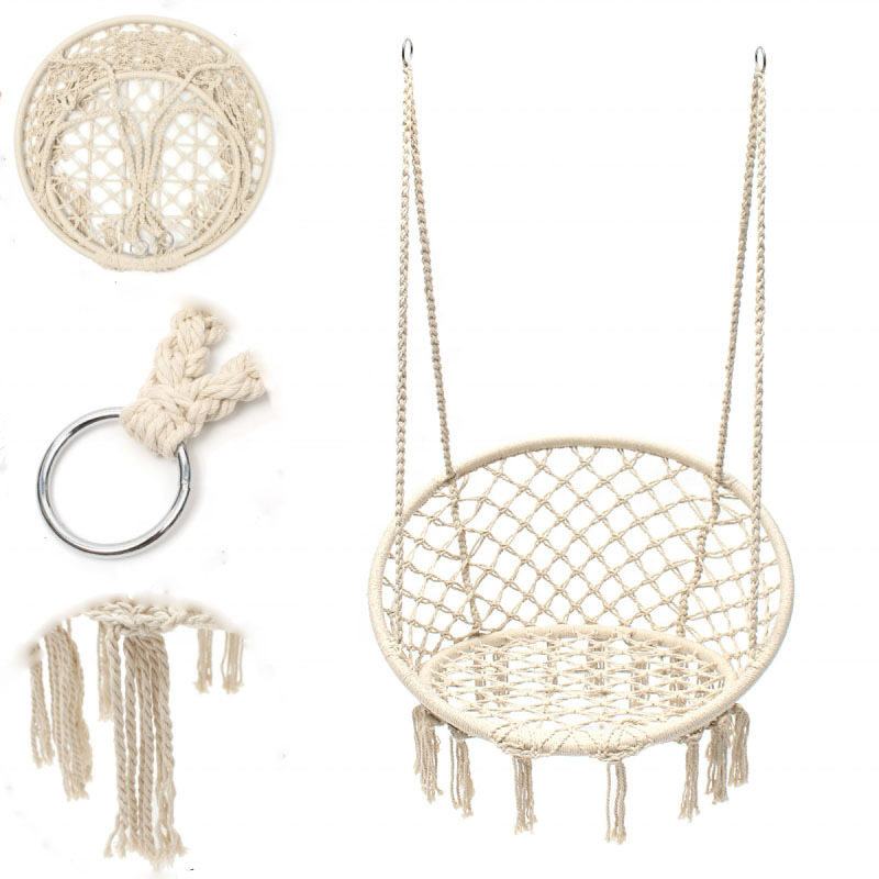 modern hanging pod swing chair macrame swing chair