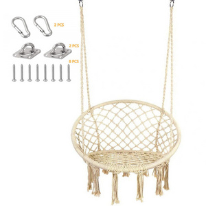 modern hanging pod swing chair macrame swing chair