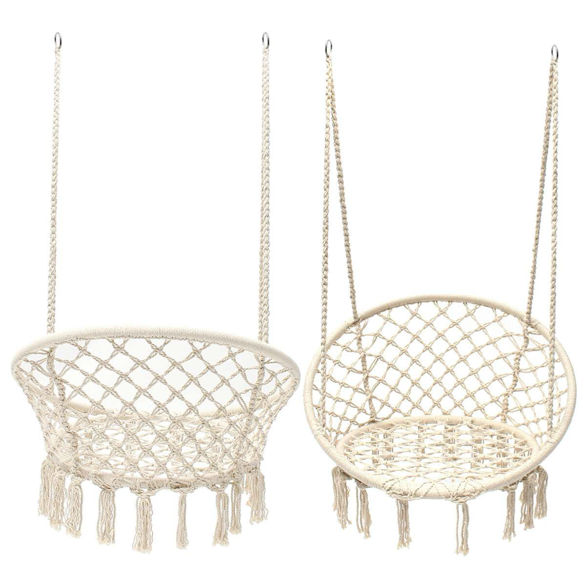 modern hanging pod swing chair macrame swing chair