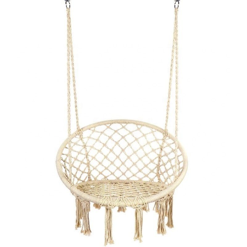 Wholesale Folding Hanging Chair Swing Outdoor Foldable Macrame Swing Chair for Camping