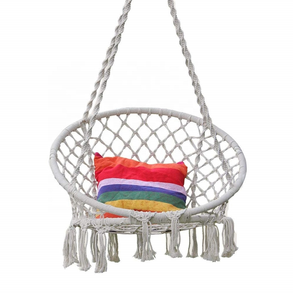 Rattan hanging chair Swings for adults indoor Hanging seats macarame swing chair