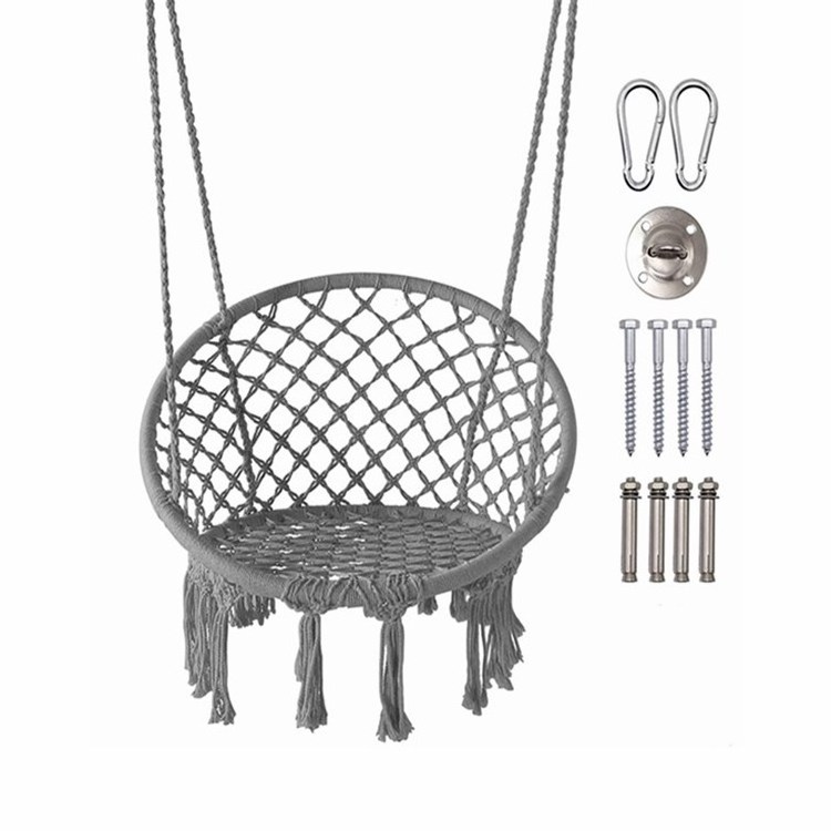 Swing Rope Hanging Lounge Chair Outdoor Kids Swing Chair Set With Hardware