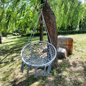 hot sale for kids  nordic bedroom furniture hanging swing chair hammock chair swing macrame outdoor 2 person macrame swing chair