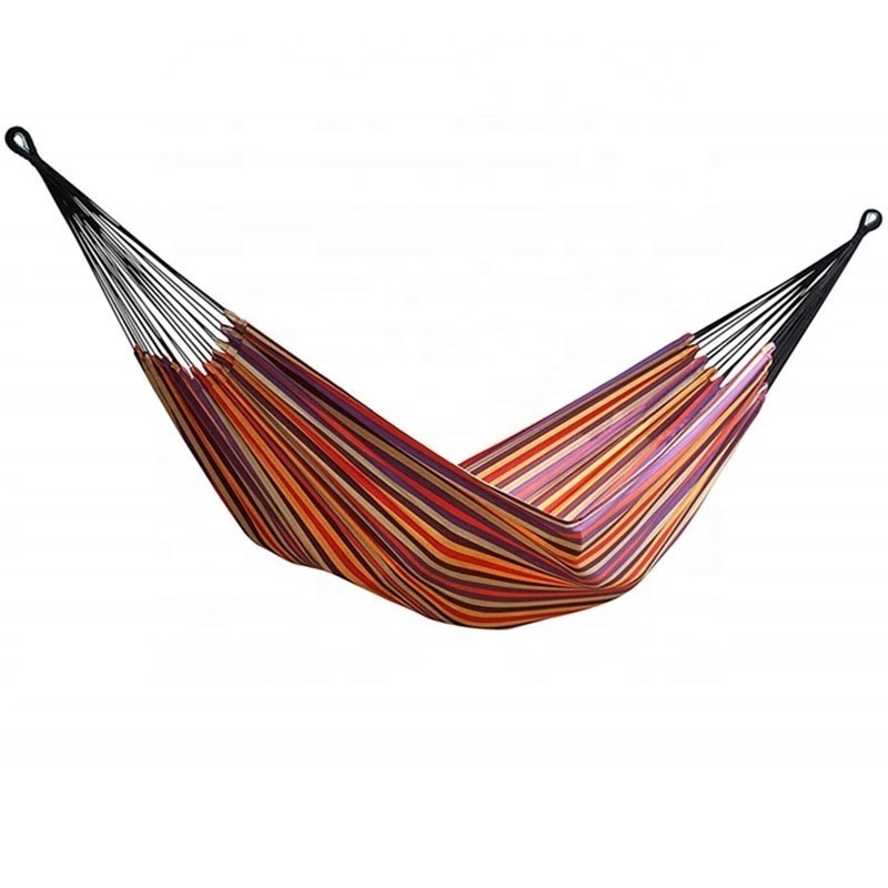 Double Hammock with Space Saving Steel Stand Included 2 Person Heavy Duty Outside Garden Yard Outdoor 150kg Capacity