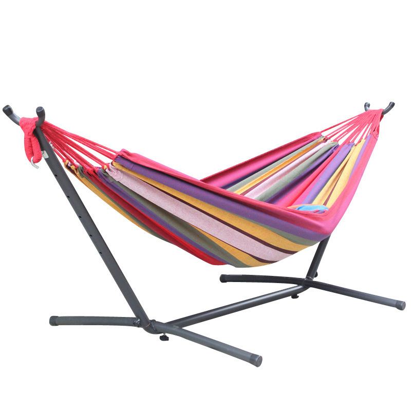 Camping Portable 2 Person Brazilian-Style Hammock with Stand