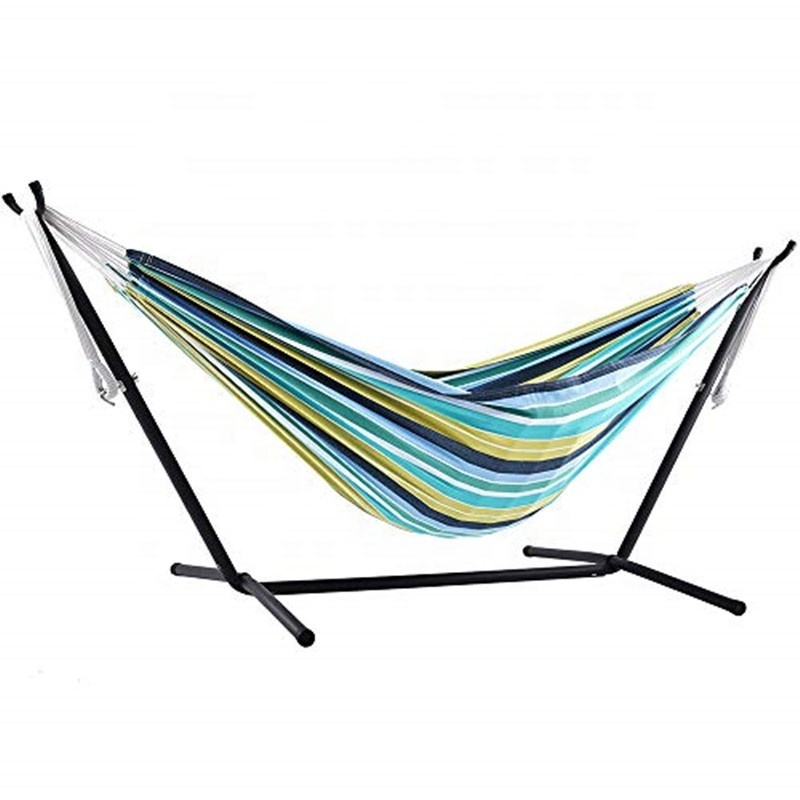 Camping Portable 2 Person Brazilian-Style Hammock with Stand