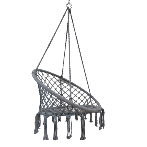 Hanging chair outdoor furniture patio swings Hanging chair outdoor garden macrame swing chair