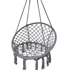 2021 new product garden Patio swings chair Outdoor Boho furniture macrame hanging chair macrame swing chair